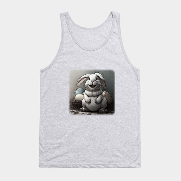 Easter Bunny Cartoon Tank Top by MC Creations